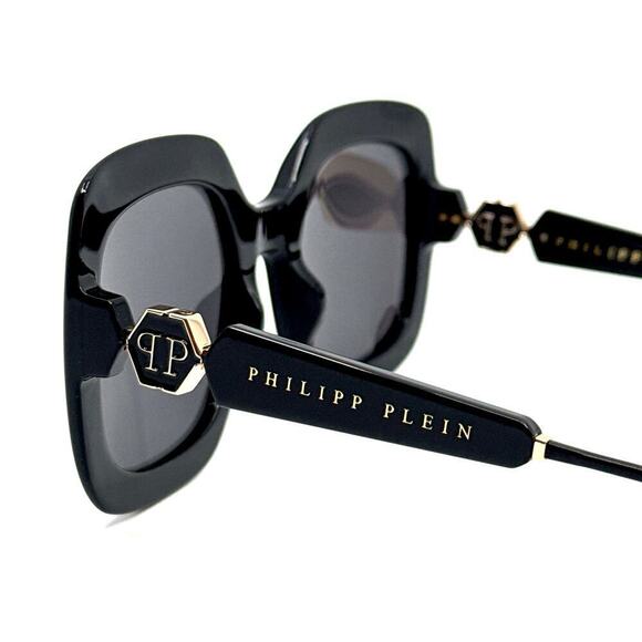 New, PHILIPP PLEIN Sunglasses Queen SPP065S Col.0700 Authentic main image 6
